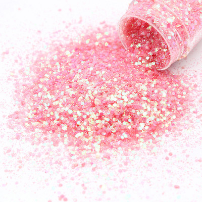 1 doboz 10 ml-es holografikus körömlakk flitter Candy színes vegyes méretű sorozat készlet csillámpor barkácsoláshoz körömlakk dekorációhoz