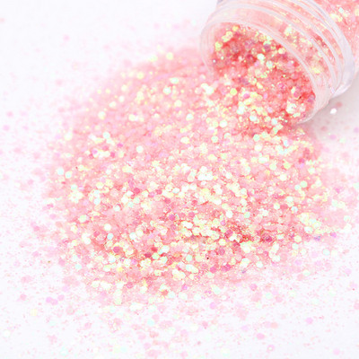 1 doboz 10 ml-es holografikus körömlakk flitter Candy színes vegyes méretű sorozat készlet csillámpor barkácsoláshoz körömlakk dekorációhoz