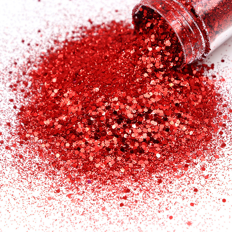 1 doboz 10 ml-es holografikus körömlakk flitter Candy színes vegyes méretű sorozat készlet csillámpor barkácsoláshoz körömlakk dekorációhoz