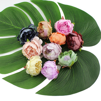 HUADODO 10 τεμάχια 5cm κεφαλή παιώνιας μετάξι Τεχνητά Λουλούδια Για Στολισμό Γάμου DIY Διακοσμητικό στεφάνι Ψεύτικα λουλούδια
