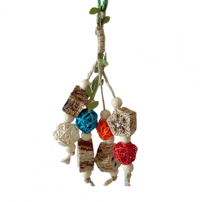 Videi draudzīgs mājdzīvnieku putns košļāt piekaramo kulonu papagaiļa rotaļlieta Zobu griešana Atvieglo garlaicību