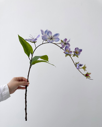 Jázmin mesterséges függő virágok dekoratív erkély művészet mesterséges selyem virágok, mint a valódi függő dekoráció esküvőre