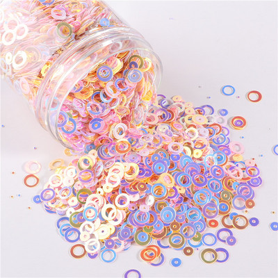 Vegyes méretek/formák Pehely konfetti csillag Szív virág Hold Kagyló flitterek Paillettes 3D csillámok barkácsoláshoz körömdíszítéshez és esküvői kiegészítőkhöz