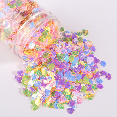 Vegyes méretek/formák Pehely konfetti csillag Szív virág Hold Kagyló flitterek Paillettes 3D csillámok barkácsoláshoz körömdíszítéshez és esküvői kiegészítőkhöz