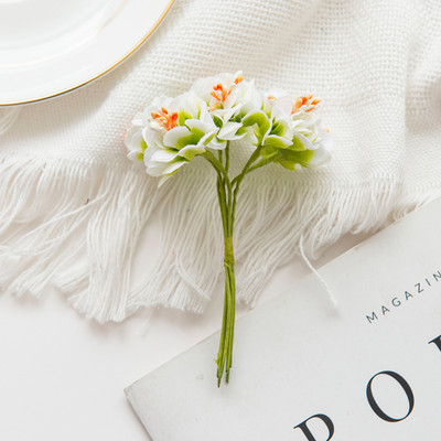 24 db Művirág Selyem Mimi Szegfű Otthon Karácsonyi Dekoráció Esküvői Kézműves Koszorú Kültéri Kert Scrapbook Kiegészítők