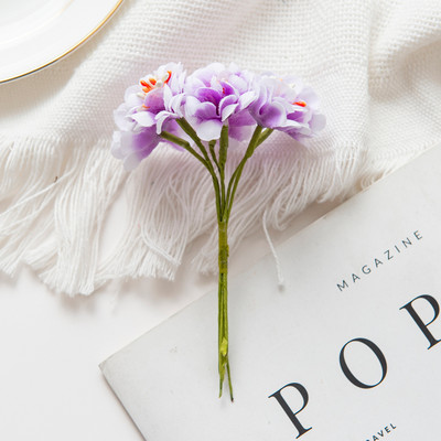 24 db Művirág Selyem Mimi Szegfű Otthon Karácsonyi Dekoráció Esküvői Kézműves Koszorú Kültéri Kert Scrapbook Kiegészítők