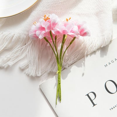 24 db Művirág Selyem Mimi Szegfű Otthon Karácsonyi Dekoráció Esküvői Kézműves Koszorú Kültéri Kert Scrapbook Kiegészítők