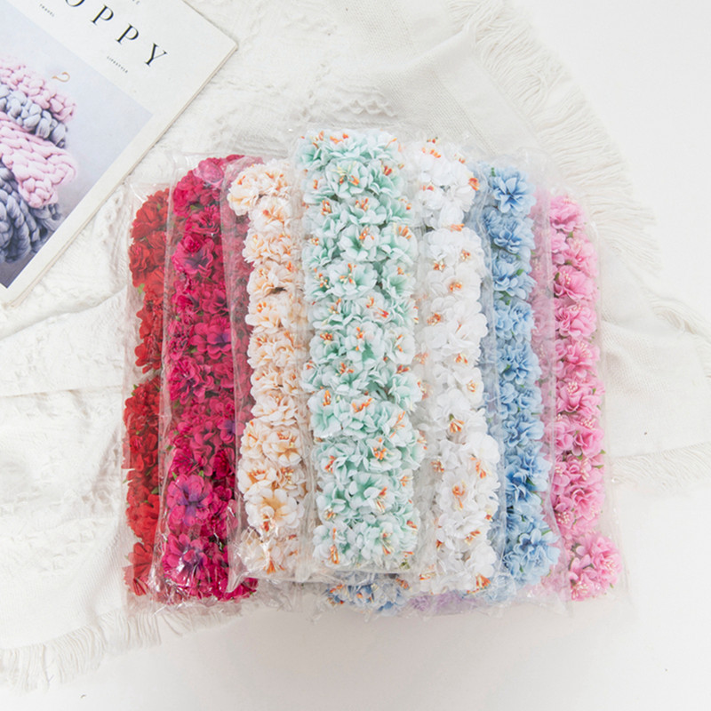 24 db Művirág Selyem Mimi Szegfű Otthon Karácsonyi Dekoráció Esküvői Kézműves Koszorú Kültéri Kert Scrapbook Kiegészítők