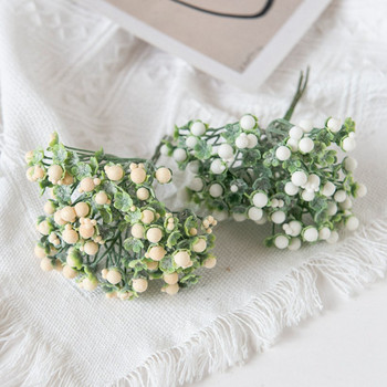6 τεμ. Τεχνητά λουλούδια από αφρό Μίνι μπουκέτο καραμέλα Ψεύτικα φυτά Χριστουγεννιάτικες γιρλάντες Scrapbooking Βάζο για διακόσμηση Γάμος σπιτιού
