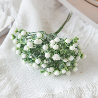 6Gb Mākslīgie putu ziedi Mini pušķis konfekšu kaste Viltus augi Ziemassvētku vītnes Scrapbooking Vāze dekorēšanai mājas kāzās