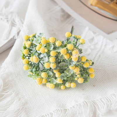 6Gb Mākslīgie putu ziedi Mini pušķis konfekšu kaste Viltus augi Ziemassvētku vītnes Scrapbooking Vāze dekorēšanai mājas kāzās