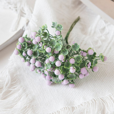 6Gb Mākslīgie putu ziedi Mini pušķis konfekšu kaste Viltus augi Ziemassvētku vītnes Scrapbooking Vāze dekorēšanai mājas kāzās