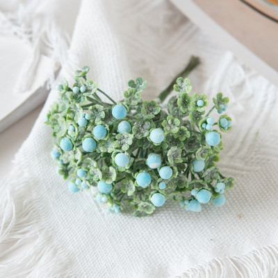 6Gb Mākslīgie putu ziedi Mini pušķis konfekšu kaste Viltus augi Ziemassvētku vītnes Scrapbooking Vāze dekorēšanai mājas kāzās