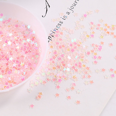 10g/Συσκευασία διαφανές ροζ Mix Moon Dot Shell Swan Nail Sequins Paillettes Wedding Craft, Slime Making Wedding Decorating Confetti