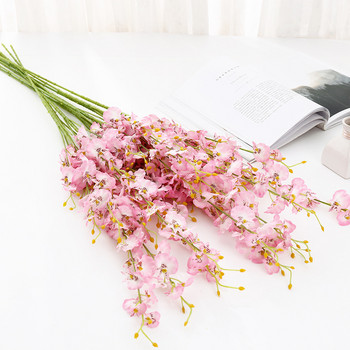Κίτρινο Προσομοίωση Λουλούδι Χορευτική Ορχιδέα Διακόσμηση Fake Flower Soft Decoration Simulation Plant Home Wedding Artificial Flowers