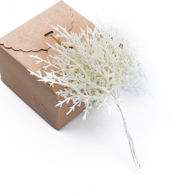 10 gab. Mini mākslīgo ozolzīļu lapu puķu augs kāzu mājas vainaga dekorēšanai DIY Scrapbooking Amatniecības Ziemassvētku aksesuāri