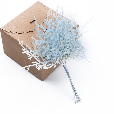 10 gab. Mini mākslīgo ozolzīļu lapu puķu augs kāzu mājas vainaga dekorēšanai DIY Scrapbooking Amatniecības Ziemassvētku aksesuāri