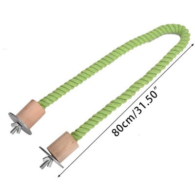 Putnu virves asari būris, rotaļlietas kāpšanas rotaļlieta vīteņpapagailei, žubītei, mazai papagaiļai, divu izmēru kokvilnas virvei mājdzīvnieka dāvana