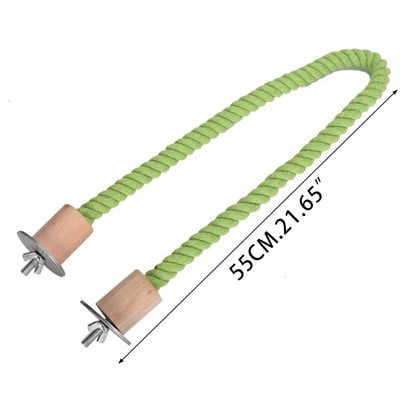 Putnu virves asari būris, rotaļlietas kāpšanas rotaļlieta vīteņpapagailei, žubītei, mazai papagaiļai, divu izmēru kokvilnas virvei mājdzīvnieka dāvana