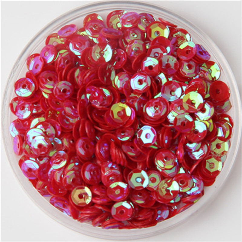 4mm 5mm 6mm paillettes ümmargune tass Lahtised litrid Pulmakaunistuseks mõeldud litrite õmblemine Käsitöö rõivaste joonistusmaterjalid Aksessuaarid