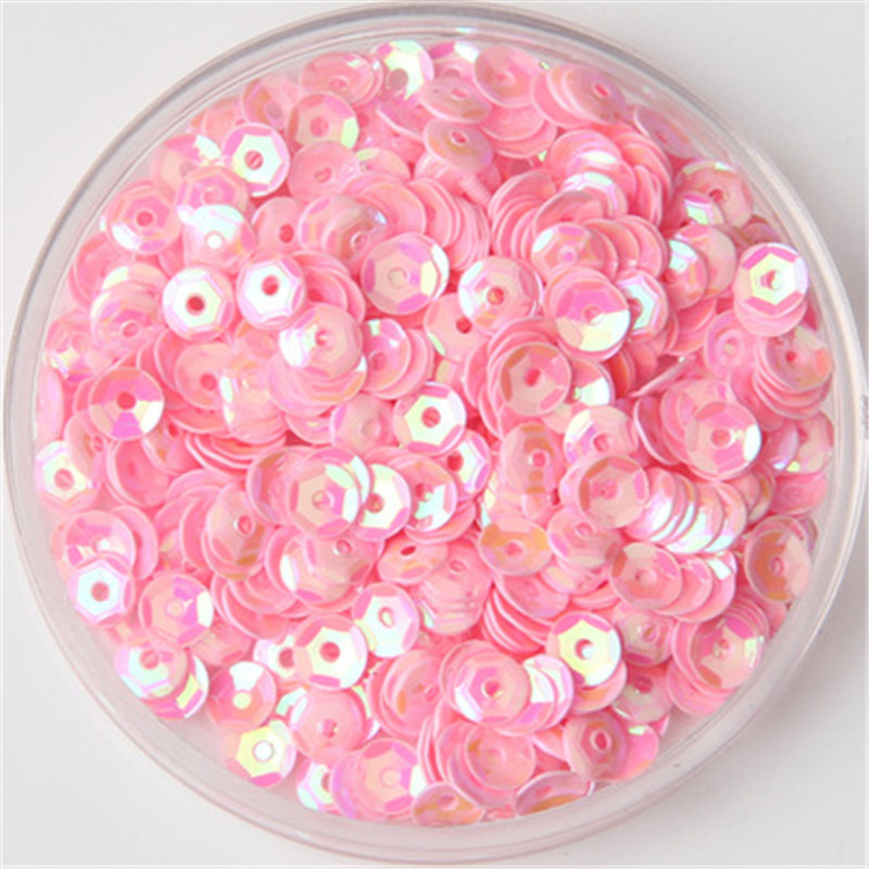 4mm 5mm 6mm paillettes ümmargune tass Lahtised litrid Pulmakaunistuseks mõeldud litrite õmblemine Käsitöö rõivaste joonistusmaterjalid Aksessuaarid