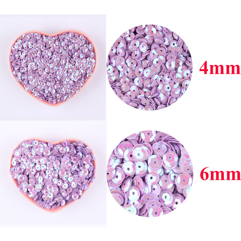 4mm 5mm 6mm paillettes ümmargune tass Lahtised litrid Pulmakaunistuseks mõeldud litrite õmblemine Käsitöö rõivaste joonistusmaterjalid Aksessuaarid