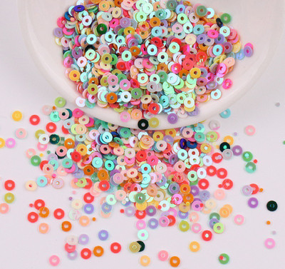 2mm 3mm 4mm PVC apaļi vaļīgi fliteri apģērbu šūšanai aksesuāri DIY Spangles Amatniecība Dekorācija Lentejuelas vizulis