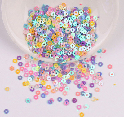 2mm 3mm 4mm PVC apaļi vaļīgi fliteri apģērbu šūšanai aksesuāri DIY Spangles Amatniecība Dekorācija Lentejuelas vizulis