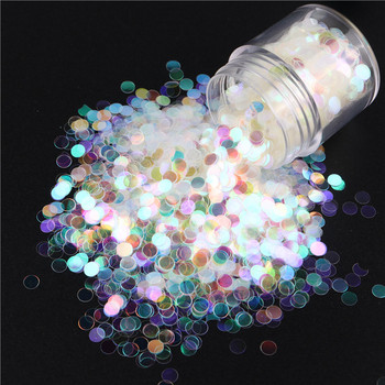 1 βάζο Mixed Spangles Glitter Star Moon Heart Dots πούλιες Laser Γυαλιστερή ολογραφική διακόσμηση DIY βερνίκι νυχιών Tips Εκθαμβωτική παγιέτα