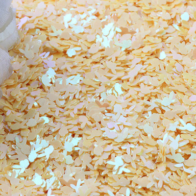 10g Παγιέτες με κεφαλή κουνελιού Χαλαρές παγιέτες για χειροτεχνίες 6 χιλιοστών γκλίτερ κομφετί νύχια καλλιτεχνική διακόσμηση Παγιέτες DIY Αξεσουάρ ραπτικής