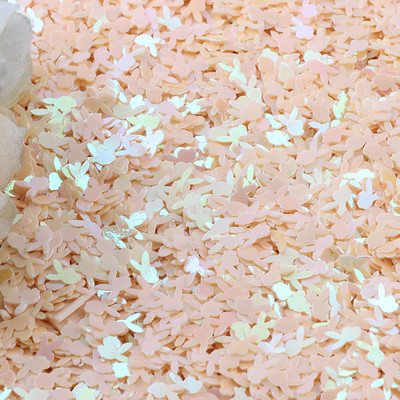 10g Παγιέτες με κεφαλή κουνελιού Χαλαρές παγιέτες για χειροτεχνίες 6 χιλιοστών γκλίτερ κομφετί νύχια καλλιτεχνική διακόσμηση Παγιέτες DIY Αξεσουάρ ραπτικής