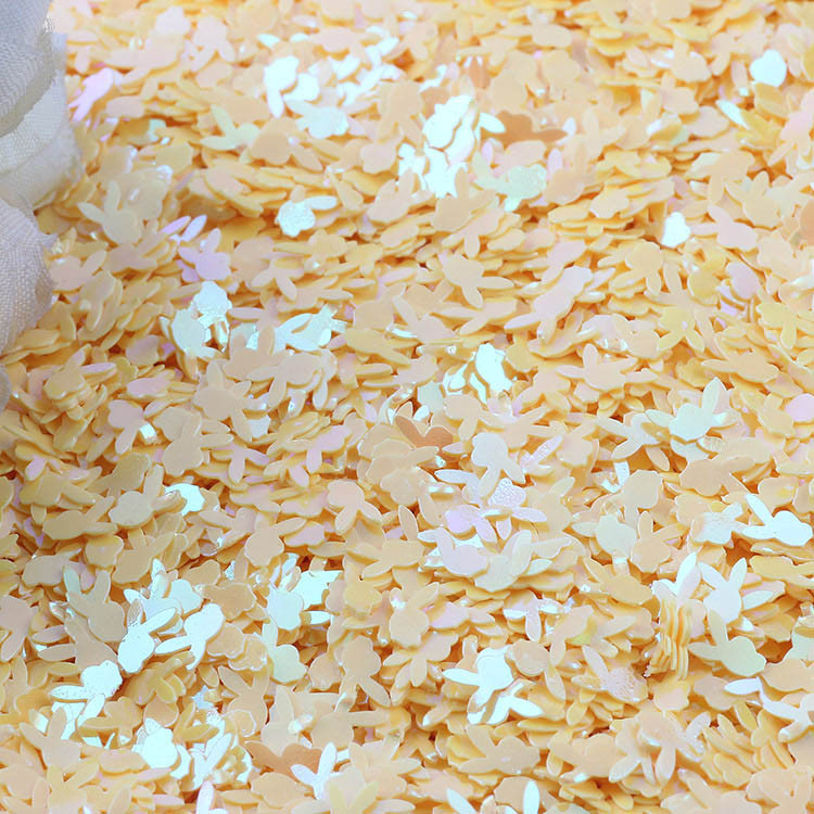 10g Παγιέτες με κεφαλή κουνελιού Χαλαρές παγιέτες για χειροτεχνίες 6 χιλιοστών γκλίτερ κομφετί νύχια καλλιτεχνική διακόσμηση Παγιέτες DIY Αξεσουάρ ραπτικής