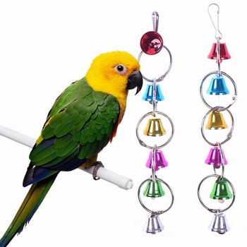 Bells Birds Parrots Παιχνίδια κλουβί Αξεσουάρ Προμήθειες Κρεμαστό παπαγάλο για παιχνίδι Budgie jouet perroquet vogel speelgoed
