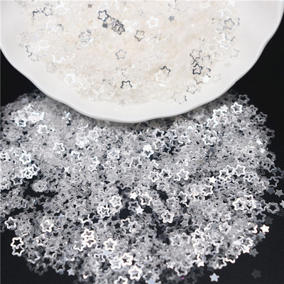 3mm 4mm 5mm 6mm caurspīdīgs kristāla fliteru kauss plakanā, apaļā PVC vaļīgi vizuļi paštaisītiem, roku darbs šūšanas piederumiem 10g