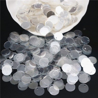 3mm 4mm 5mm 6mm caurspīdīgs kristāla fliteru kauss plakanā, apaļā PVC vaļīgi vizuļi paštaisītiem, roku darbs šūšanas piederumiem 10g