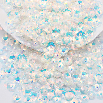 3mm 4mm 5mm 6mm caurspīdīgs kristāla fliteru kauss plakanā, apaļā PVC vaļīgi vizuļi paštaisītiem, roku darbs šūšanas piederumiem 10g