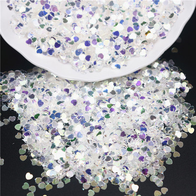 3mm 4mm 5mm 6mm caurspīdīgs kristāla fliteru kauss plakanā, apaļā PVC vaļīgi vizuļi paštaisītiem, roku darbs šūšanas piederumiem 10g