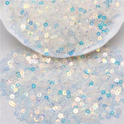 3mm 4mm 5mm 6mm caurspīdīgs kristāla fliteru kauss plakanā, apaļā PVC vaļīgi vizuļi paštaisītiem, roku darbs šūšanas piederumiem 10g