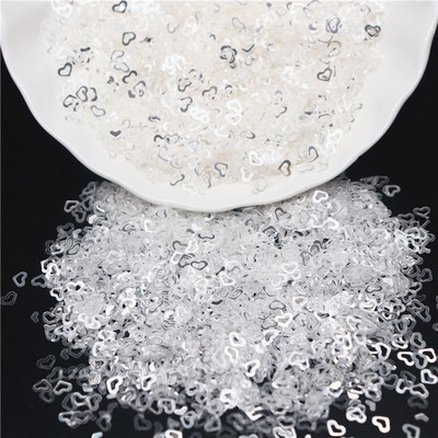 3mm 4mm 5mm 6mm caurspīdīgs kristāla fliteru kauss plakanā, apaļā PVC vaļīgi vizuļi paštaisītiem, roku darbs šūšanas piederumiem 10g