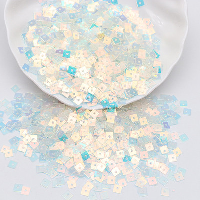 3mm 4mm 5mm 6mm caurspīdīgs kristāla fliteru kauss plakanā, apaļā PVC vaļīgi vizuļi paštaisītiem, roku darbs šūšanas piederumiem 10g