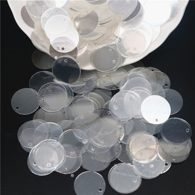 3mm 4mm 5mm 6mm caurspīdīgs kristāla fliteru kauss plakanā, apaļā PVC vaļīgi vizuļi paštaisītiem, roku darbs šūšanas piederumiem 10g