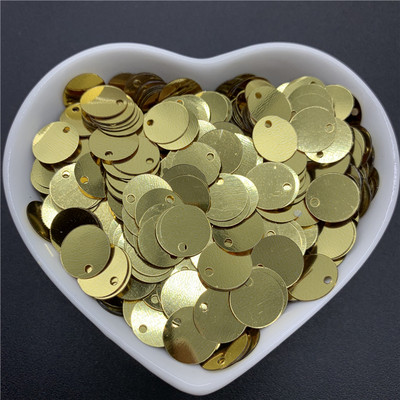 400 db 10 mm-es színes nagy flitterek 1 oldalsó lyukkal PVC lapos, kerek, laza flitteres paletták Varró kézműves barkács Scrapbooking medál