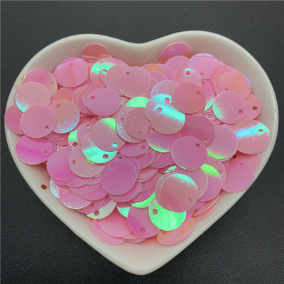 400 db 10 mm-es színes nagy flitterek 1 oldalsó lyukkal PVC lapos, kerek, laza flitteres paletták Varró kézműves barkács Scrapbooking medál