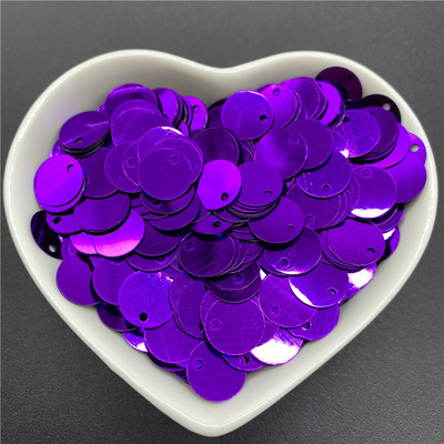 400 db 10 mm-es színes nagy flitterek 1 oldalsó lyukkal PVC lapos, kerek, laza flitteres paletták Varró kézműves barkács Scrapbooking medál