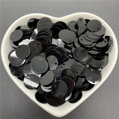 400 db 10 mm-es színes nagy flitterek 1 oldalsó lyukkal PVC lapos, kerek, laza flitteres paletták Varró kézműves barkács Scrapbooking medál