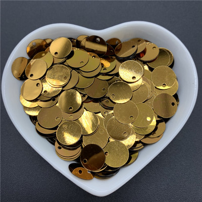 400 db 10 mm-es színes nagy flitterek 1 oldalsó lyukkal PVC lapos, kerek, laza flitteres paletták Varró kézműves barkács Scrapbooking medál