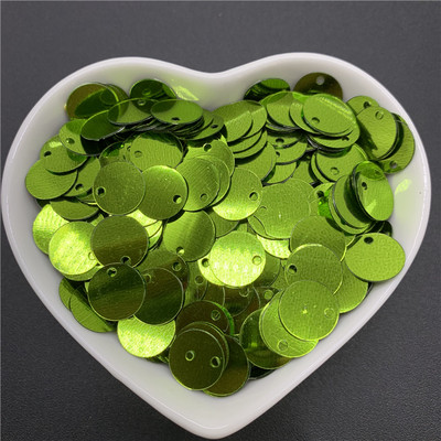400 db 10 mm-es színes nagy flitterek 1 oldalsó lyukkal PVC lapos, kerek, laza flitteres paletták Varró kézműves barkács Scrapbooking medál