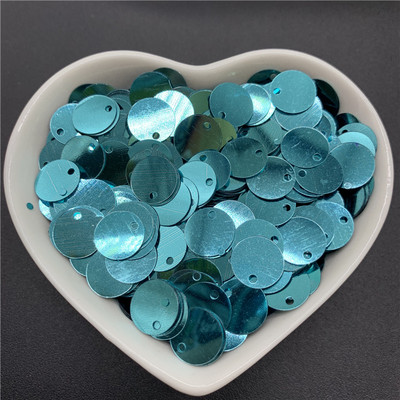 400 db 10 mm-es színes nagy flitterek 1 oldalsó lyukkal PVC lapos, kerek, laza flitteres paletták Varró kézműves barkács Scrapbooking medál