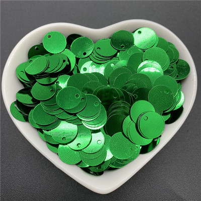 400 db 10 mm-es színes nagy flitterek 1 oldalsó lyukkal PVC lapos, kerek, laza flitteres paletták Varró kézműves barkács Scrapbooking medál