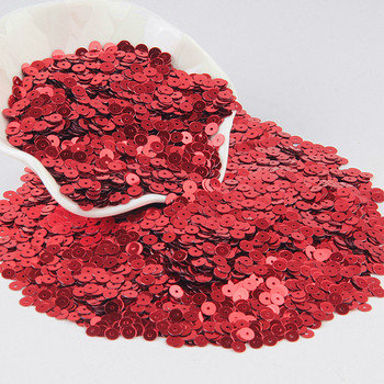 Paillette Red Sequin 3mm-25mm PVC Loose Sequins Paillettes Nail Art Scrapbooking Ράψιμο DIY Wedding Decorat Lentejuelas